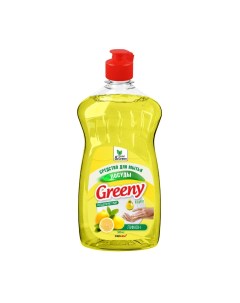 Средство для мытья посуды Greeny Light 500 мл Лимон Clean&green