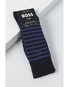 Набор из двух хлопковых носков с принтом Boss