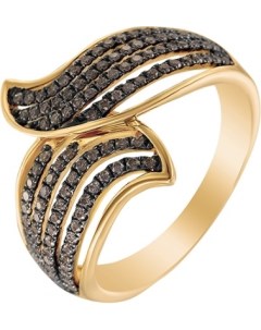 Кольцо с 116 бриллиантами из жёлтого золота Джей ви