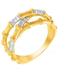 Кольцо с 30 бриллиантами из жёлтого золота Джей ви