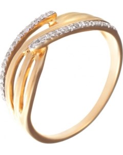 Кольцо с бриллиантами из желтого золота Джей ви