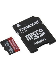 Карта памяти 128Gb microSDXC Class 10 UHS I U1 адаптер Transcend