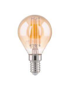 Лампа светодиодная филаментная Е14 3300К 8 Вт 780 Лм 230 В груша прозрачная Elektrostandard