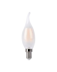 Лампа светодиодная филаментная Е14 4200К 7 Вт 700 Лм 230 В свеча на ветру матовая Elektrostandard