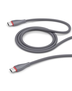 Дата кабель Ceramic USB C USB C 1м серый крафт Deppa