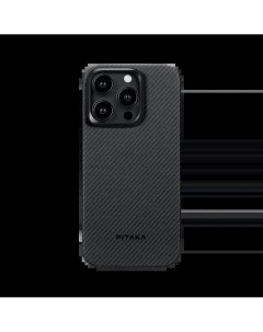 Чехол MagEZ Case 4 для iPhone 15 Pro black gray Pitaka