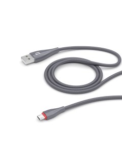 Дата кабель Ceramic USB micro USB 1м серый крафт Deppa