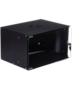 Шкаф 19 дюймов телекоммуникационный 6U серверный 520х400мм настенный черный P065240BWT W&t