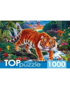Пазл Тигр у водопада 1000 элементов Рыжий кот