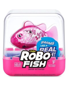 Интерактивная игрушка RoboAlive Robo Fish плавающая рыбка розовая Zuru