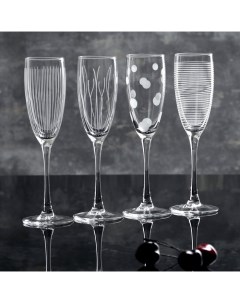 Набор бокалов для шампанского Лаунж клаб 170 мл 4 шт Luminarc