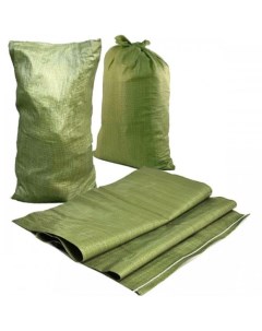 Мешок для строительного мусора 100 шт 55х95 см зеленый Hitman