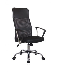 Кресло офисное 8074 черная ткань черная сетка Riva chair