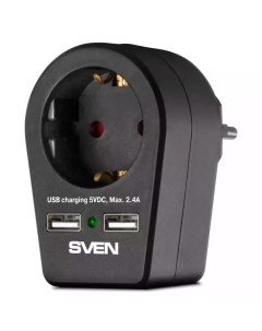 Сетевой фильтр SF S1U Black Sven