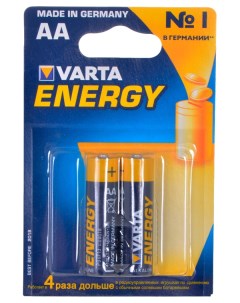 Батарейка ENERGY 4106213412 2 шт Varta