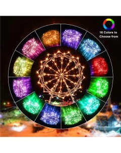 Световая гирлянда новогодняя NEW Y 10 10 м разноцветный RGB Kict