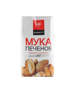 Мука Печенов Пшеничная экстра 2 кг Раменский