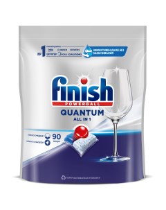 Средство для мытья посуды в посудомоечной машине quantum 90 шт Finish