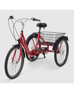 Велосипед трехколесный tre ruote 24 красный Casadei