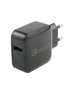 Сетевое зарядное устройство mt 28 USB QC 3 0 черный Mobility