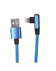 Дата Кабель USB 8 pin для Apple L образный синий Red line