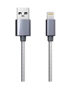 Дата кабель S7 USB 8 pin для Apple металлическая обмотка серебристый УТ000010468 Red line
