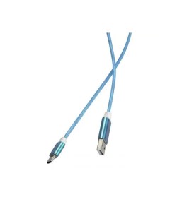 Дата кабель LED USB TYPE C синий УТ000022104 Red line