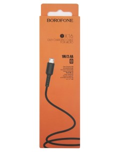Дата кабель BX16 Easy USB Micro USB черный 99499 Borofone