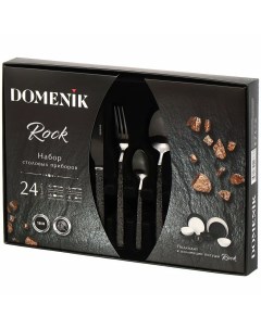 Набор столовых приборов ROCK BLACK 24 предмета DMC035 Domenik