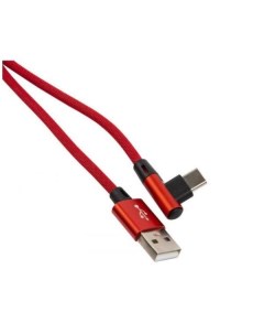 Дата Кабель USB Type C L образный красный Red line