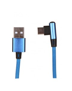 Дата Кабель USB Type C L образный синий Red line