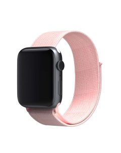 Ремешок нейлон для Apple watch 38 40 mm 1 Pcarl Pink Red line
