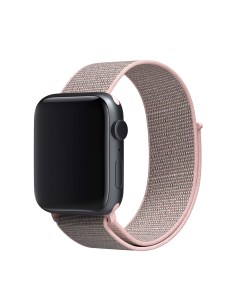 Ремешок нейлон для Apple watch 38 40 mm 9 Sand color Red line