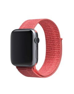 Ремешок нейлон для Apple watch 38 40 mm 23 Hibiscus Red line