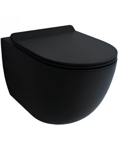 Унитаз Fortex ESUPFORTBM подвесной Черный матовый с сиденьем Микролифт Esbano