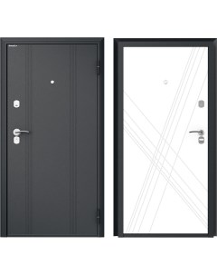 Дверь входная металлическая Оптим 88x205 см правая цвет белая графика Doorhan