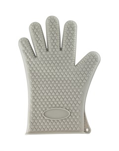 Прихватка перчатка Pretto 14 5x27 см силикон серый Без бренда