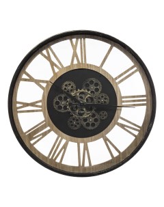 Настенные часы Meca o57 см цвет черный Atmosphera