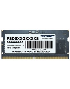 Модуль памяти SO DIMM DDR5 32Gb PC38400 4800Mhz PSD532G48002S Patriòt