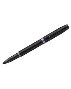 Ручка роллер IM Professionals Amethyst Purple BT черная 0 8 мм подарочная упаковка Parker