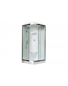 Душевая кабина 80х80 хром стекло прозрачное Royal bath
