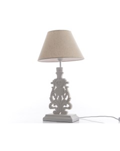 Настольная лампа КAEMINGK с абажуром 30х30х55 см лён ель белый Kaemingk