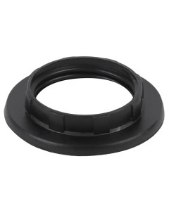 Кольцо для патрона E14 пластик черный Era