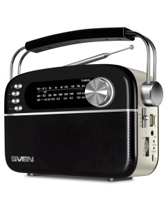 Портативная акустика SRP 505 4 Вт FM AUX USB microSD Bluetooth черный SV 020446 Sven