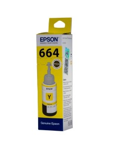 Чернила для струйного принтера C13T664498 желтый оригинальный Epson