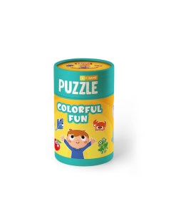 Игровой набор Разноцветные развлечения пазлы и карточки с заданиями Mon puzzle