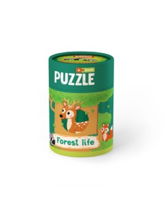 Игровой набор Зоология для Малышей Лесная жизнь пазлы карт с заданиями Mon puzzle