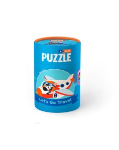 Игровой набор 2 3 элемента Едем плаваем летим пазлы и карточки с заданиями Mon puzzle