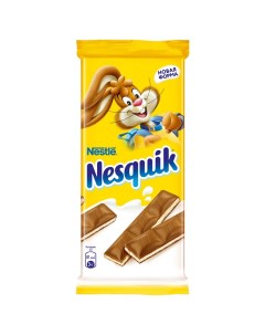 Шоколад Nesquik молочный с молочной начинкой 90 г Nestle