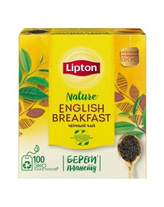 Чай черный english breakfast 100 пакетиков Lipton